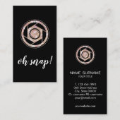 Verticaal Visitekaartje voor ongekende fotograaf (Voorkant / Achterkant)