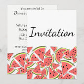 Verticaal watermeloen kaart (Voorkant / Achterkant)