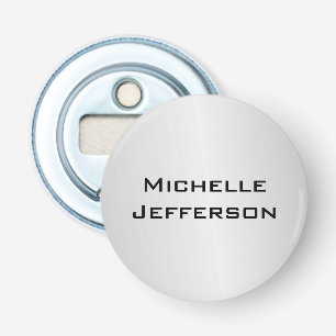 Verticaal zilvergrijs stijlvolle trendy moderne na button flesopener