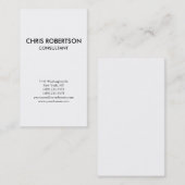 Verticaal zwart/wit Visitekaartje (Voorkant / Achterkant)