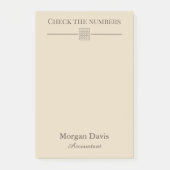 Vertical Check de Cijfers Kantoor Post-it® Notes (Voorkant)