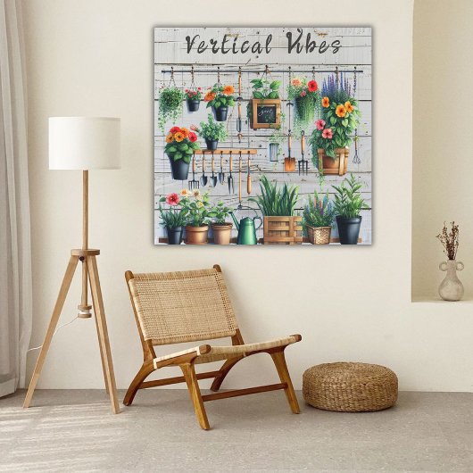 Vertical Garden Natuur Lover Oude Houten Wandkunst Poster