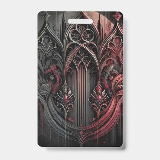 Vertical Gothic Elegance Badge (Voorzijde)