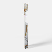 Vertical Luxury Oval Frame with Custom Name iPhone Hoesje (Linkerkant)