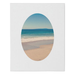 Vertical ovale rand foto 16"x 20" imitatie canvas print
