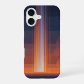 Vertical Retro Cosmic Beams iPhone 16 Hoesje (Achterkant)