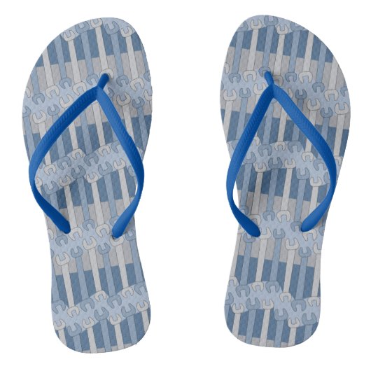 Vertical Sleutelpatroon Flip Flops (Voetbed)