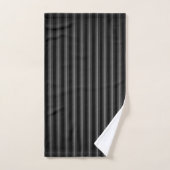 Vertical Stripes - Dark Grey (Serviette à main)