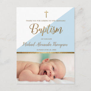Verticale achterkant baby jongen foto Cristiano Do Briefkaart