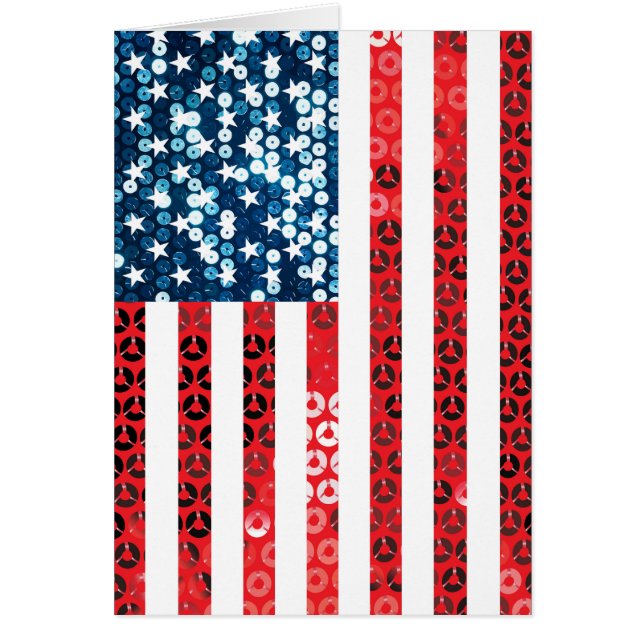 verticale amerikaanse vlag (Voorkant)