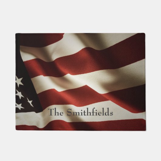 Verticale Amerikaanse vlag Deurmat (Voorkant)