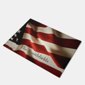 Verticale Amerikaanse vlag Deurmat (Schuin)
