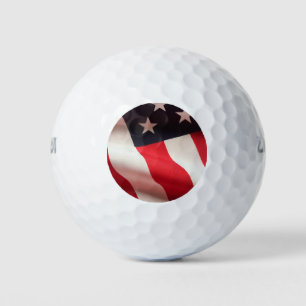 Verticale Amerikaanse vlag Golfballen