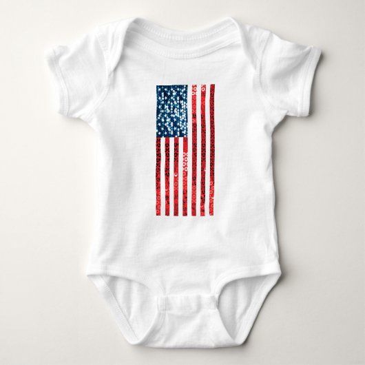 verticale amerikaanse vlag romper (Voorkant)
