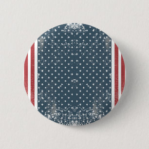 verticale amerikaanse vlag ronde button 5,7 cm