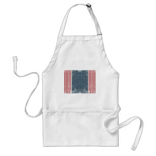 verticale amerikaanse vlag standaard schort