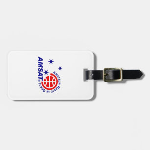 Verticale AMSAT-Logo bagage Bagagelabel