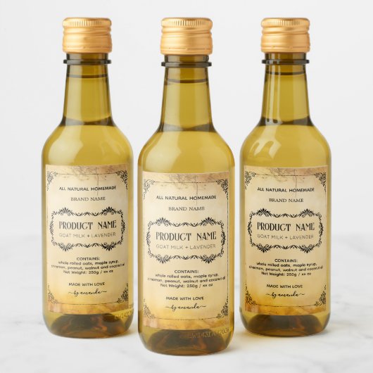 Verticale apotheekstijl labels wijn etiket (Flessen)