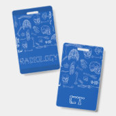 Verticale badge Buddy (Voor- en achterkant)