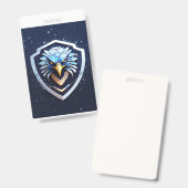 Verticale badge met adelaar (Voor- en achterkant)