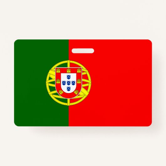 Verticale badge onder Portugese vlag (Voorkant)