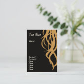 Verticale bilatérale de cartes de visite de (Debout devant)