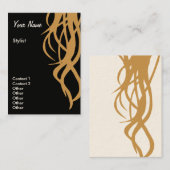 Verticale bilatérale de cartes de visite de (Devant / Derrière)