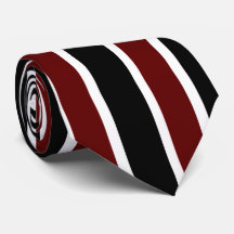 Verticale Black Maroon White Stripes Decor op