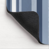 Verticale blauwe strepen muismat (Hoek)