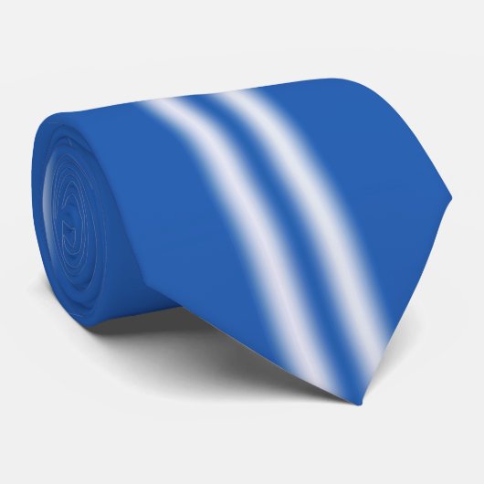 VERTICALE BLAUWE STRIPE STROPDAS (Opgerold)