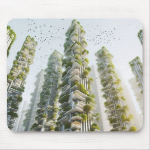 Verticale Boswolkenkrabbers Muismat