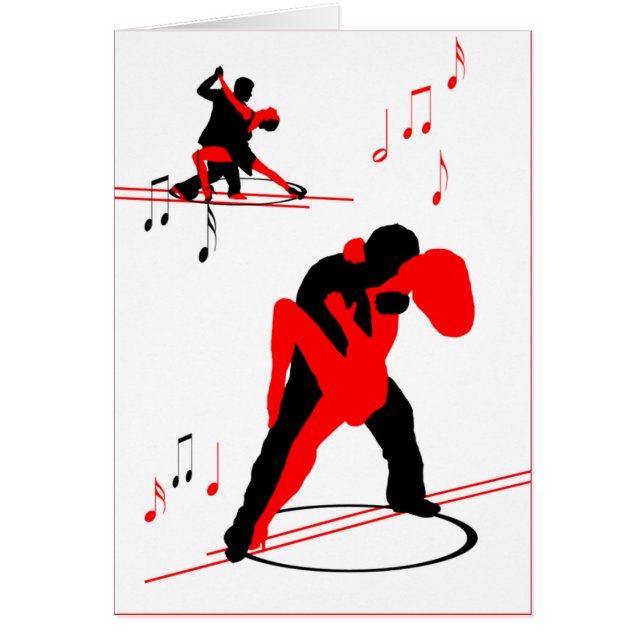 verticale de carte de tango (Devant)
