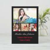 Verticale de collage de 5 photos - faire-part de (Debout devant)