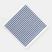 Verticale dunne Navy Stripes Servet (Hoek)