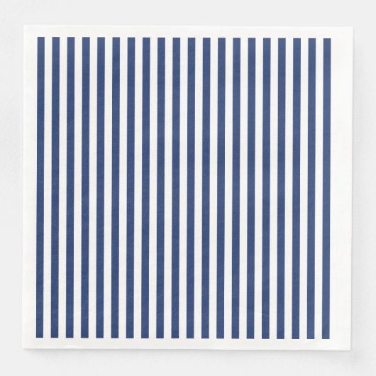 Verticale dunne Navy Stripes Servet (Voorkant)