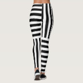Verticale en horizontale strepen leggings (Achterkant)
