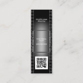 Verticale filmtape mini visitekaartje (Achterkant)