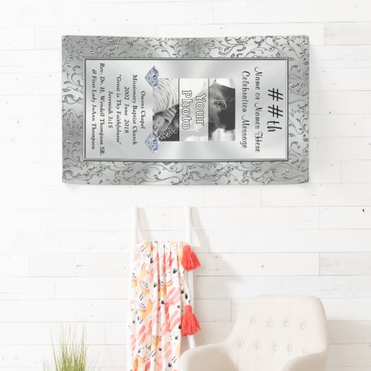 Verticale foto- en persoonlijke partijbanner spandoek (Insitu)