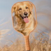 Verticale foto-rendatekst pickleball paddle