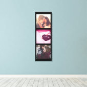 Verticale fotocollage canvas afdruk (Insitu (Houten vloer))