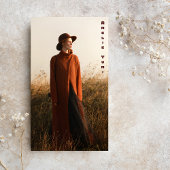 Verticale Fotofotografie Typografie Visitekaartje