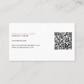 Verticale geschiktheid | Personal Trainer QR Code  Visitekaartje (Achterkant)