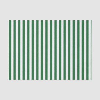 Verticale groene en witte strepen tissuepapier
