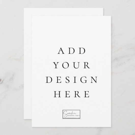 Verticale Kaarten van 5 x 7 inch (Voorkant / Achterkant)