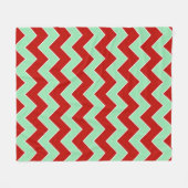 Verticale kerst zigzag fleece deken (Voorkant (Horizontaal))
