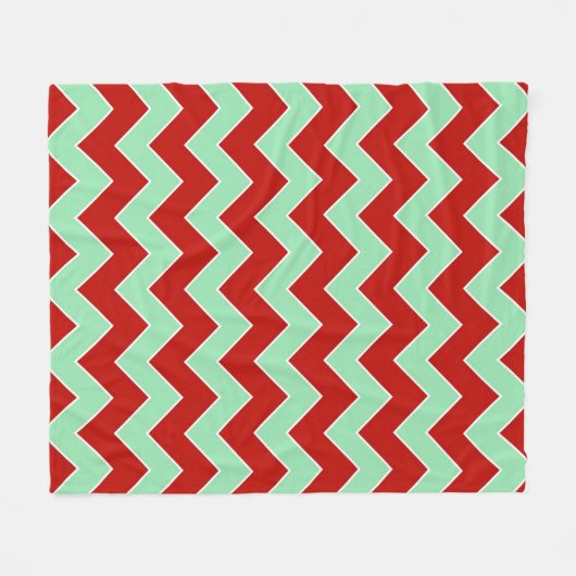 Verticale kerst zigzag fleece deken (Voorkant (Horizontaal))