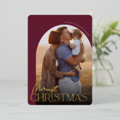 Verticale kerstfoto's voor meest veeleisende kerst folie feestdagenkaart (Staand Voorkant)