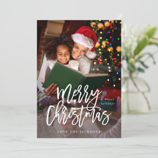 Verticale kerstkalligrafie (Staand voorkant)