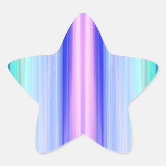 Verticale kleurstrepen ster sticker