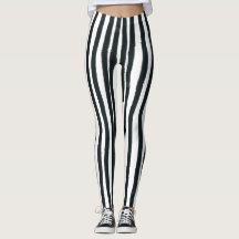 Verticale Leggings zwart/wit